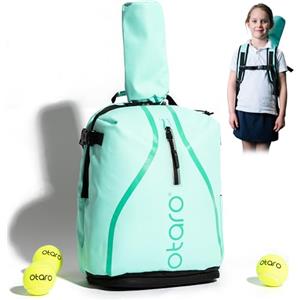 Otaro Zaino da tennis per bambini Premium - Azzurro | Design innovativo e finiture di qualità | Sostenete una start-up tedesca | Niente più caos nella borsa da tennis