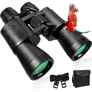 LFZXKJKJ 10x50 Binocolo Professionale, Binocolo per Adulti, Prisma BAK4 Binocolo Professionale Potente Compatto per Osservazione Uccelli, Astronomico, Viaggi, Escursionismo, Caccia, Concerti & Eventi Sportivi
