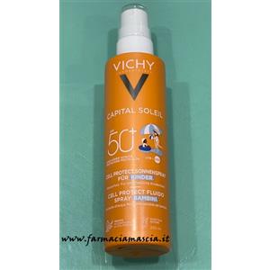 Vichy Capital Soleil Spray Solare Bambini SPF50 Ultra Leggero Resistente all'Acqua 200ml