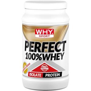 WHY SPORT PERFECT 100% WHEY - Proteine Whey - Proteine Isolate - Proteine in Polvere con Aminoacidi Essenziali per la Massa Muscolare - Gusto Cookies & Cream - 450 gr