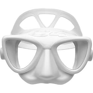 C4 Maschera Plasma XL per Apnea e Pesca Subacquea (Bianco)