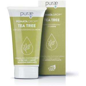 Purae Pomata Drop Tea Tree e Limone Bio 50 ml - Trattamento Naturale per la Pelle
