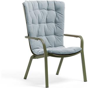 Nardi Poltrona Folio Reclinabile Bianco - Design Contemporaneo, Impilabile e Realizzata in Fiberglass Anti-UV