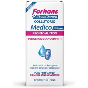Forhans Collutorio 250ml - Pronto all'uso per gengive sanguinanti e problemi parodontali, formula senza clorexidina