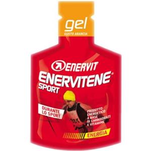 Enervit Enervitene Gel Energetico all'Arancia 25ml - Carboidrati e Vitamine per Energia Immediata