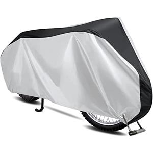 SOMLAW Telo Moto Impermeabile, Outdoor Telo Coprimoto per Biciclette Scooter Motorino Motocicletta Motocross, Copertura Moto Universale da Esterno Resistente a Acqua Polvere Pioggia Vento, 200x70x110cm