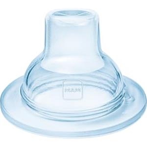 MAM Ugello extra morbido per biberon e bicchiere Trainer+ MAM, di forma simmetrica, ideale transizione al bicchiere di apprendimento, in silicone SkinSoftTM di facile accettazione, anti-scossa,