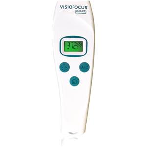 TECNIMED VisioFocus SMART 06470 - Termometro febbre infrarossi per la misurazione della temperatura a distanza, Termometro medicale per bambini e adulti con Proiezione sulla fronte, Made in Italy