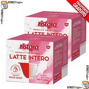 Ristora Capsule di Latte Intero - Compatibili Nescafè Dolce Gusto, Cremose e Vellutate