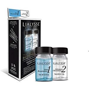 TECHNIQUE Trattamento Ricostruzione Capelli Danneggiati SFibrati Lialysse Kit con Olio di Argan, Condizionatore Profondo, 15 ml