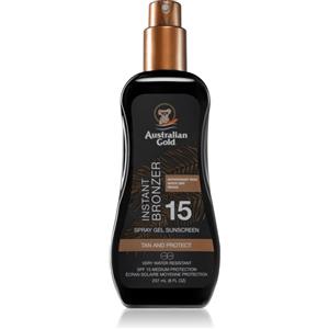 Australian Gold Spray Gel Sunscreen With Instant Bronzer 237 ml