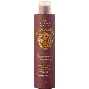 Gyada Cosmetics - Hyalurvedic Shampoo Riflessante 200ml per Capelli Scuri - Illuminante e Protettivo con Acido Ialuronico