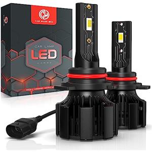 CAR WORK BOX 9012 HIR2 LED 28000LM Lampadine per Fari Auto, 130W 12V, 6500K Bianco Freddo