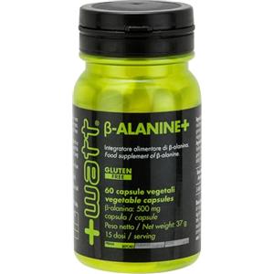 Watt Beta-Alanina - Integratore Alimentare in 60 Capsule per Aumentare la Resistenza e Ritardare l'Acidosi Muscolare