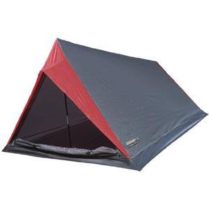 High Peak Minilite, Tenda Unisex - Adulto, Grigio/Rosso, 200 x 120/100 x 90/60 cm, 2 persone, per Campeggio & escursioni