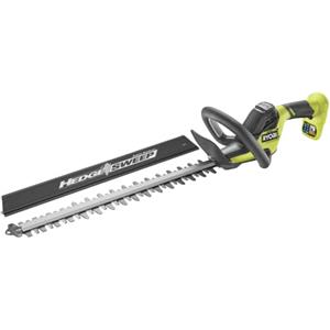 RYOBI - Tagliasiepi LINEA 18 V ONE+ 50 cm - Design in linea - Lame - Spaziatura 24 mm - Viene fornito con collettore di rifiuti HEDGESWEEP, guaina di protezione (non batteria né caricabatterie) -