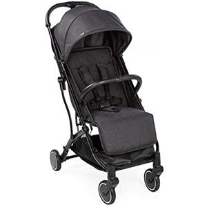 Chicco Trolley Me Passeggino Leggero da 0 Mesi a 15 kg, Passeggino Reclinabile e Pieghevole con Funzione Trolley, Chiusura Compatta, Parapioggia e Cappottina Estendibile, Stone