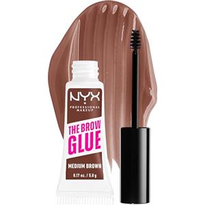 NYX Professional Makeup Gel Sopracciglia Brow Glue, Istantaneo, Per un Look Laminato, The Brow Glue, Medium Brown