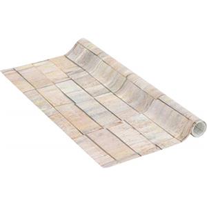 Venilia Pellicola adesiva, Parete di assi di legno marrone, 67,5cm x 1,5m, Spessore 95μ, Pellicola autoadesiva per mobili o cucina, carta da parati, PVC senza ftalati, Prodotto in UE