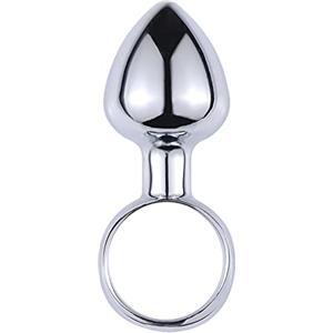QIJIHE Mini Taglie Spine Anali Piccolo Filo Mini Bulb Plug Anale con Pull Ring In Acciaio Inox Plug Anale Set per Uomini e Donne Butt plug Principiante (L)