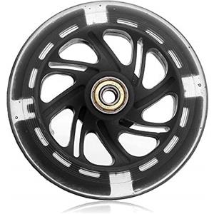 Unbekannt - Ruote lampeggianti LED per scooter, pattini in linea, 120 mm, Nero