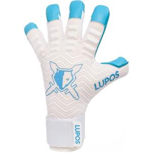 Lupos Gladiator Guanti da portiere per adulti e bambini. Taglio Bio Hybrid, palmo Contact Latex da 4+4 mm, dorso in neoprene con silicone iniettato. (11)