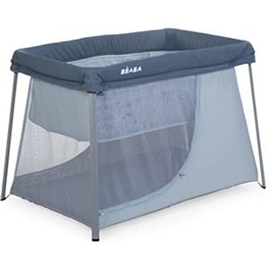 BÉABA, Lettino parapluie 3 en 1, Culla per neonati, Lettino per bambini, Parc, Evolutivo, 6,8Kg, Pliabile, Compatto, Sacca di trasporto e matelas inclusi, tessuto traspirante, Eazy sleep, Grigio