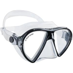 Cressi Ocean Mare - Maschera a Vetri Separati con Facciale in Silicone Morbido, Taglia Unica Unisex Adulto