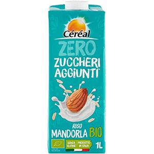 Céréal Riso e Mandorla Bio, Bevanda Vegetale con Latte di Riso e Latte di Mandorla, senza Zuccheri Aggiunti, 1 L