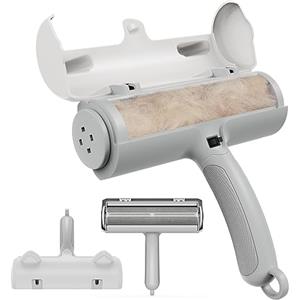 Zivacate Togli Peli Animali Rullo, [Manico Esteso e Spazzata più Ampia] Animali Domestici peli Rimozione, Riutilizzabile Levapelucchi, Rullo peli Animali(grigio chiaro)