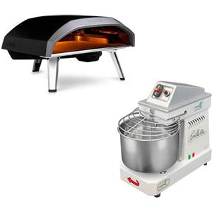 Macte Ovens COMBO PIZZA - Forno a Gas Ooni Koda 16 + Impastatrice Fissa Famag Grilletta IM5 10 Velocita HH 5 Kg