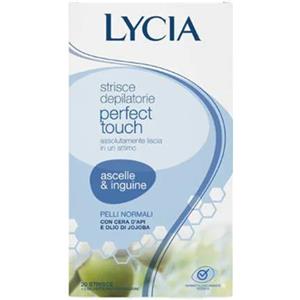 Lycia Strisce Depilatorie Ascelle e Inguine - 20 Pezzi, Adatte a Tutti i Tipi di Pelle, Senza Coloranti e Profumi