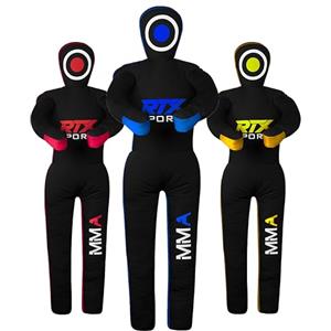 RTX SPORTS MMA Judo Grappling Dummy - Sacco da boxe per Brazilian BJJ Jiu Jitsu, posizione stand wrestling BJJ Dummy per allenamento arti marziali, tela non riempita (blu-59)