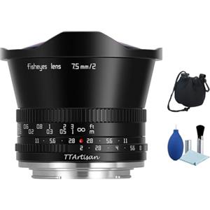 TTArtisan Obiettivo Fisheye F2 APS-C da 7,5 mm 180 ° Ultra grandangolare grande apertura messa a fuoco manuale per fotocamera Nikon Z Z6 Z7 Z6II Z7II ZFC