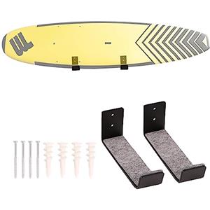 REDCAMP Espositore da parete per tavola da surf, supporto da parete per tavola da surf, paddle e surf, set di 2