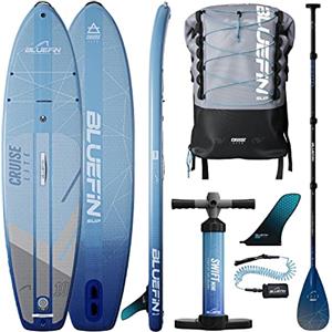 Bluefin SUP Bluefin Cruise Lite SUP Paddleboard, Tavola gonfiabile per adulti, Tavola da Stand Up Paddle, Tavola Sup, Stand Up Paddleboarding, Bluefin Sup 10'. Paddleboard leggero, paddleboard SUP compatto