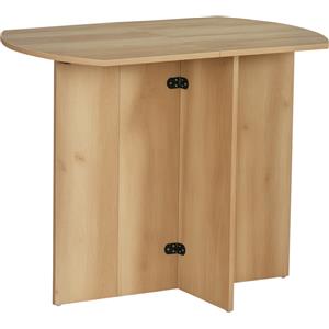 HOMCOM Tavolo da Pranzo Pieghevole Salvaspazio, moderno e semplice,in solido legno truciolare 90x60x74cm, Quercia| Aosom Italy