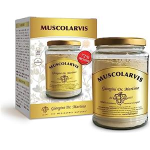 Dr Giorgini MUSCOLARVIS polvere - 500 g (integratore di proteine polvere, arricchito con vitamine e minerali - proteine nobili 72%, grassi 0%, ideale come sostituto di pasto per chi è a dieta)