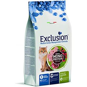 Exclusion Diet Exclusion Mediterraneo Monoproteico gatto Sterilizzato pollo 1.5kg