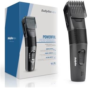 BaByliss Precision Cut Tagliacapelli, Tagliacapelli Senza Fili per Uomo, 0,5-24mm 13 Lunghezze, Autonomia di 60 Minuti, Lame in Acciaio Inox, Nero, E786E