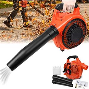 HJZ Soffiatore a benzina senza fili per foglie da giardino, potente, 26 cc, 2 tempi, motore raffreddato ad aria, portatile, per soffiare foglie, trucioli di legno, polvere, detriti da giardino, ritagli di