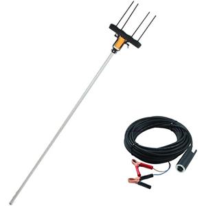 Volpi Giulivo 4YOU706 - Scuotitore per Olive Elettrico a Batteria con Testa Orientabile e Asta in Fibra di Carbonio