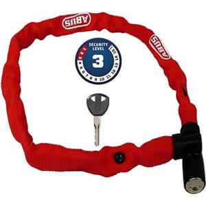 Abus Lucchetto a Catena 1500 Web - Lucchetto per Bicicletta in Acciaio Speciale - Catena Rotonda di 4 mm di Spessore - Livello di Sicurezza 3