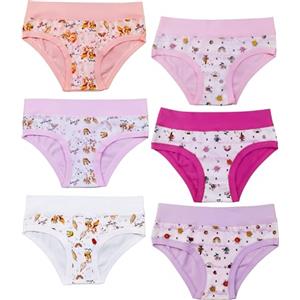 EMY Mutande Bambina Ragazza Anni Cotone 6 Pezzi (11-12 Anni, Stella)