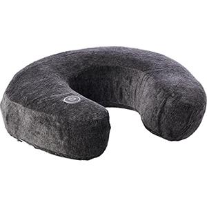 Medisana Nm 870 Massaggiatore per il Collo, Massaggio a Vibrazione per Collo e Spalle, Mezzaluna Cervicale, Benessere per la Casa, L'Ufficio o In Viaggio, con Pannello di Controllo Integrato, Grigio