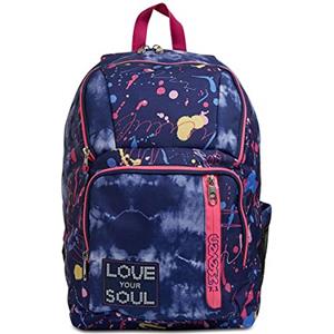Seven Zaino POINT OUT - LOVE YOUR SOUL, Doppio Scomparto, Tasche multifunzione, Per bambine e ragazze, Scuola e tempo libero