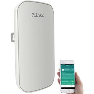 7links Amplificatore WLAN per esterni: ripetitore WiFi esterno, 1200 Mbit/s, doppia banda 2,4 + 5,0 GHz, app, 80 m (ripetitore esterno, antenna esterna, Range Extender)