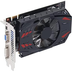 Yctze Scheda Grafica GTX550TI 2GB GDDR5 128 Bit, Scheda Video PCI Express 1.1 X 16 PC, Tecnologia 4K HDR, Frequenza Core 750 MHz, DVI, VGA, Interfaccia HDMI, Ventola di Raffreddamento Singola