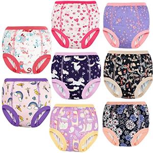 FLYISH DIRECT Pantaloni da Allenamento per vasino, Confezione da 6 Pantaloni da Allenamento per vasino per Ragazze e Ragazzi, 2-7 Anni, Lavabili e riutilizzabili, 130/6T