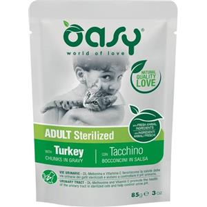 *Oasy Bocconcini in Salsa Adult Sterilized con Tacchino